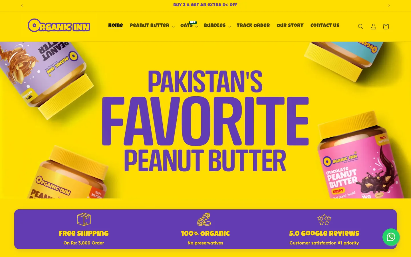 Organic Inn Shopify store